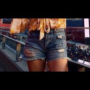 GAP distressed denim shorts